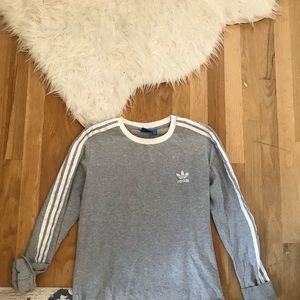 Adidas Long Sleeve Grey Top